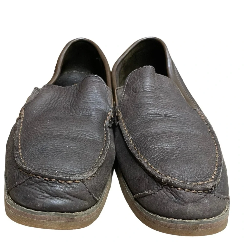 Timberland Bluffton Ortholite Brown Nubuck Upper Slip On Loafers Size 8